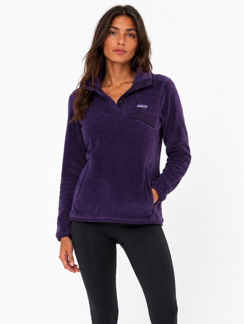 Patagonia Re Tool Snap T Pullover Fleece Sweater In Purple Size XS